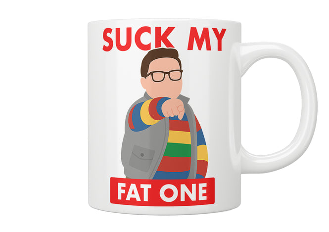Stranger Things "Suck My Fat One" Derek Mug