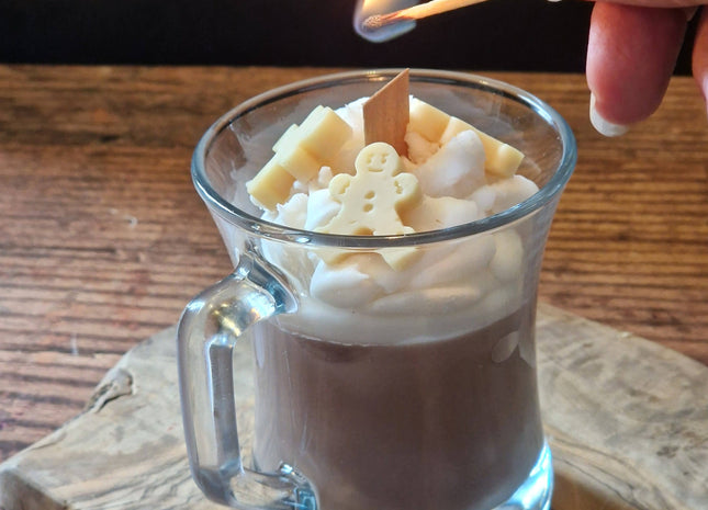 Christmas Gingerbread Man & Hot Chocolate Scented Candle