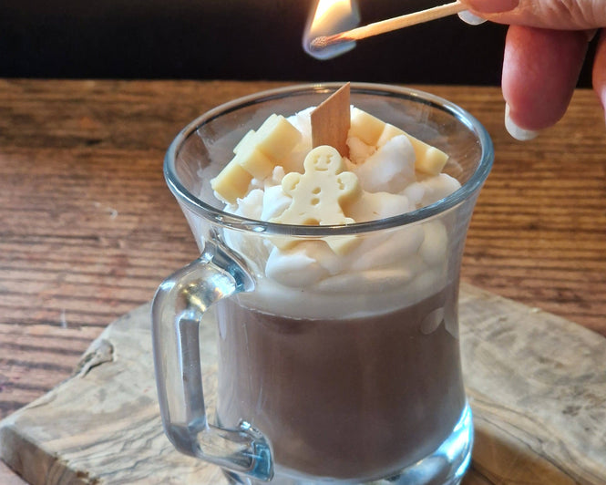 Christmas Gingerbread Man & Hot Chocolate Scented Candle