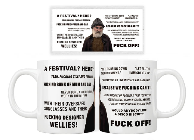 Brassic Farmer Jim Festival Rant Mug