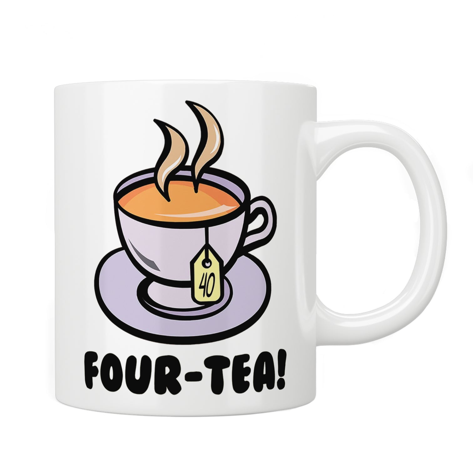 Four-Tea (40) Birthday Mug