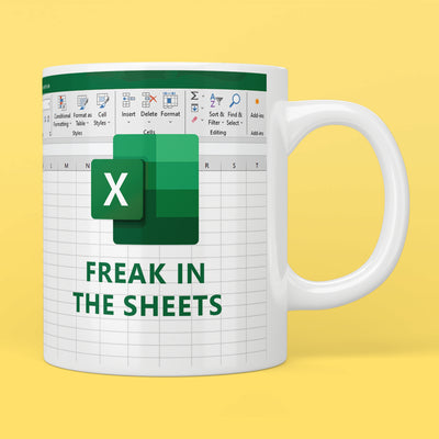 Excel Freak In The Sheets Mug