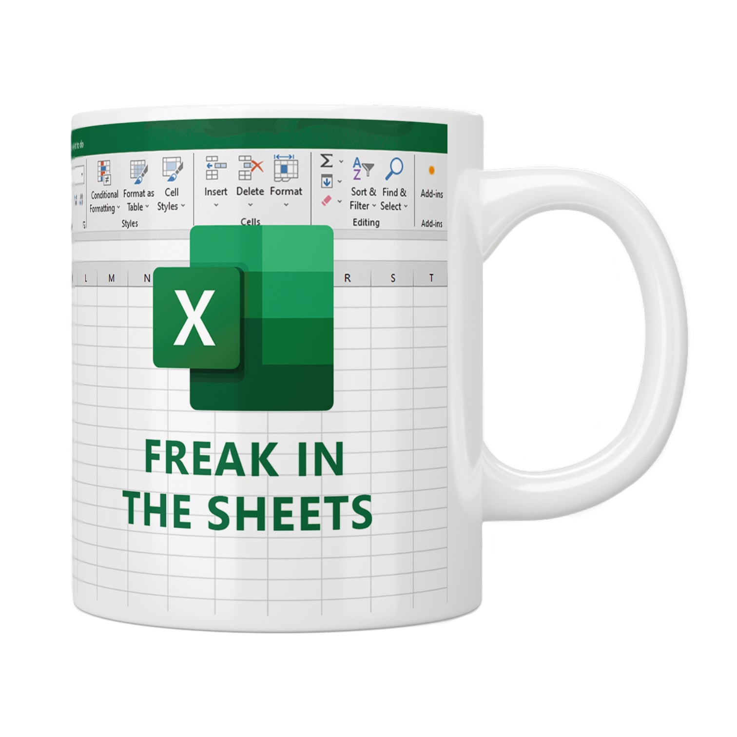 Excel Freak In The Sheets Mug