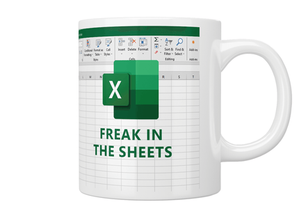 Freak In The Sheets Excel Mug