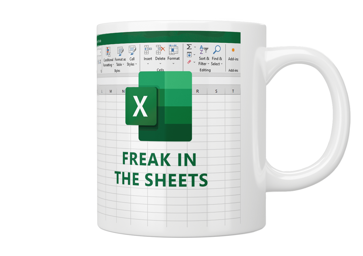 Freak In The Sheets Excel Mug