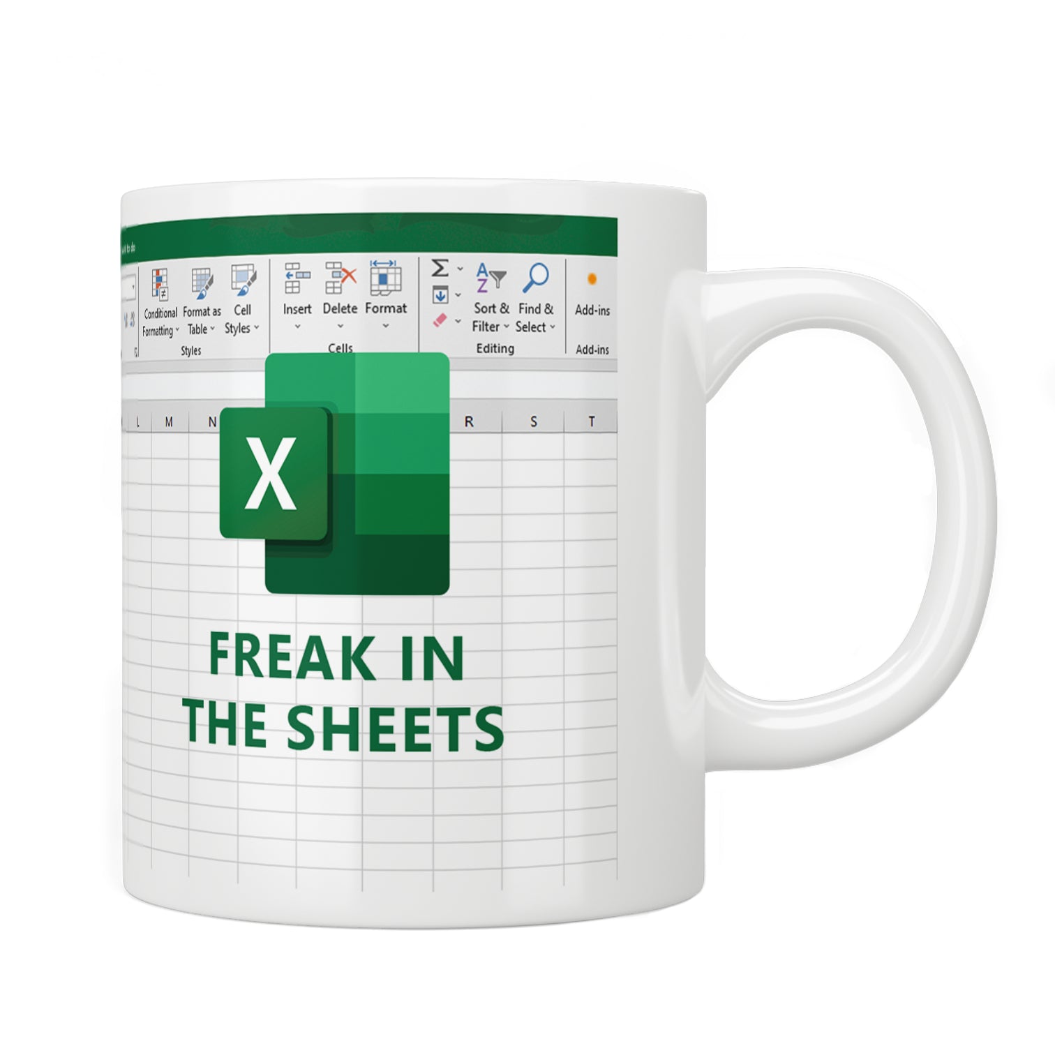 Freak In The Sheets Excel Mug