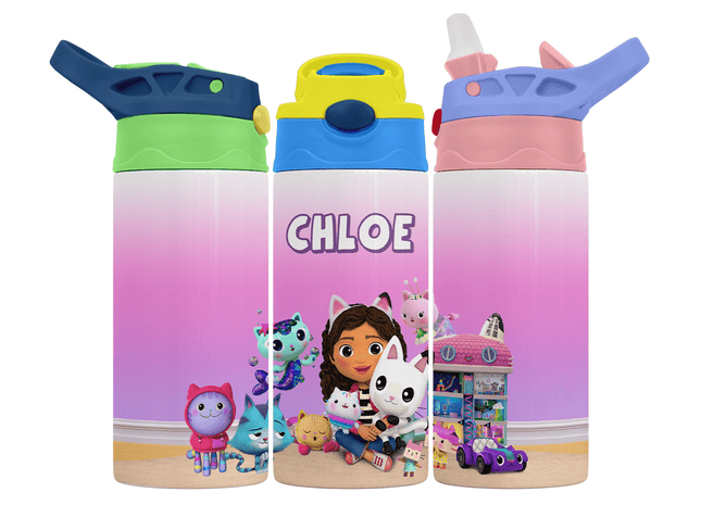 Personalised Gabby's Dollhouse 350ml Bottle