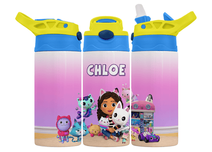 Personalised Gabby's Dollhouse 350ml Bottle