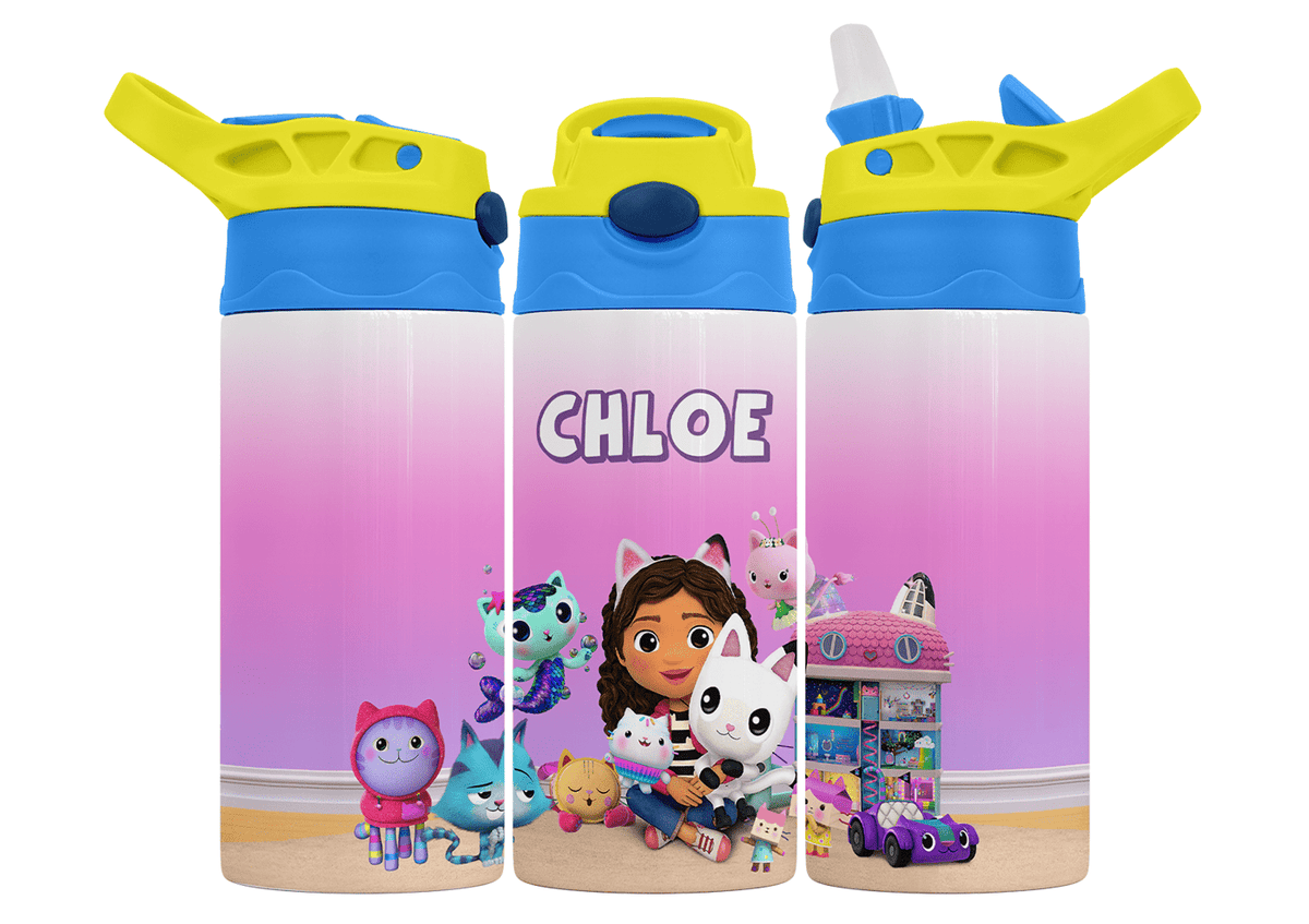 Personalised Gabby's Dollhouse 350ml Bottle