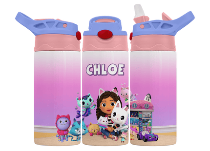 Personalised Gabby's Dollhouse 350ml Bottle