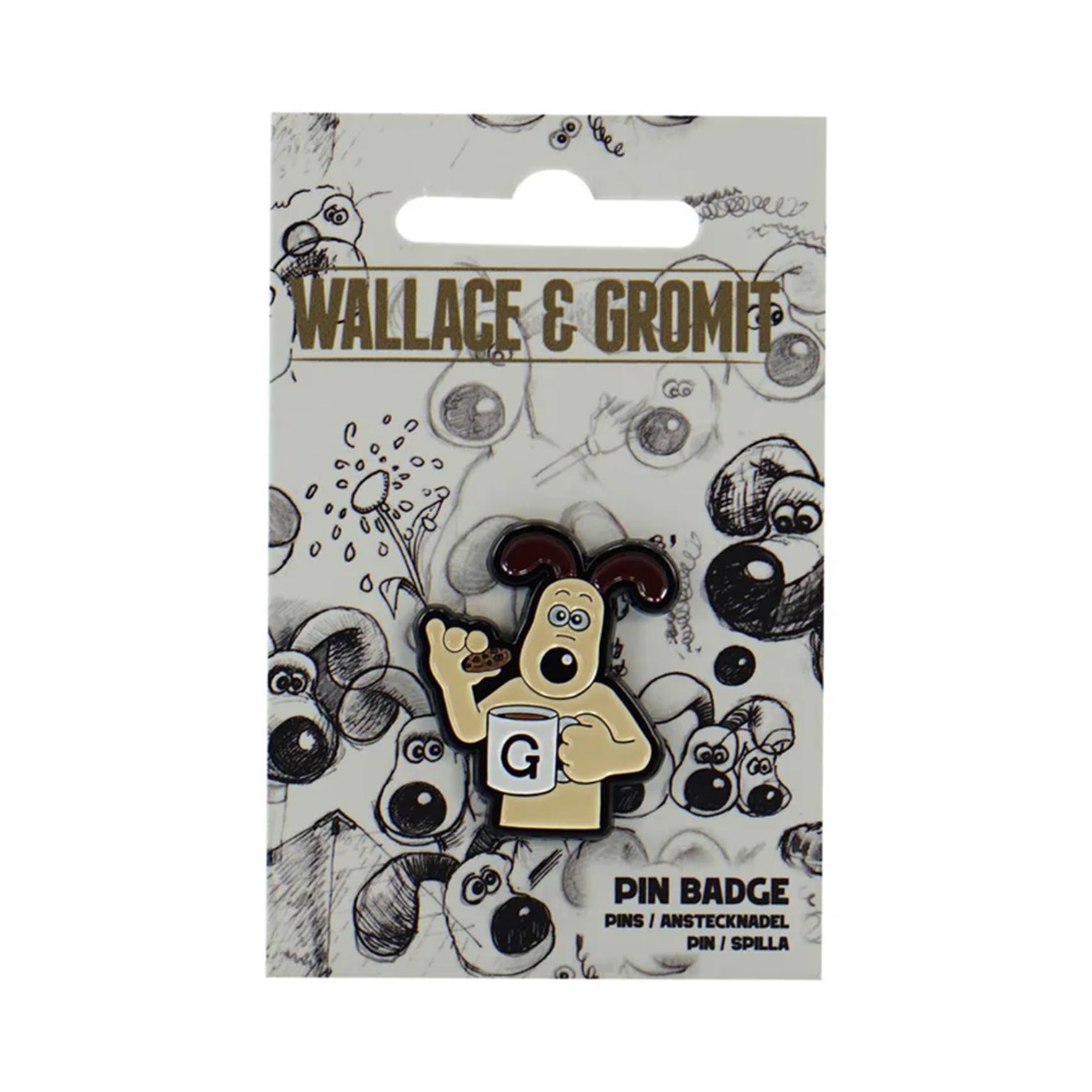 Wallace & Gromit (Gromit) Pin Badge