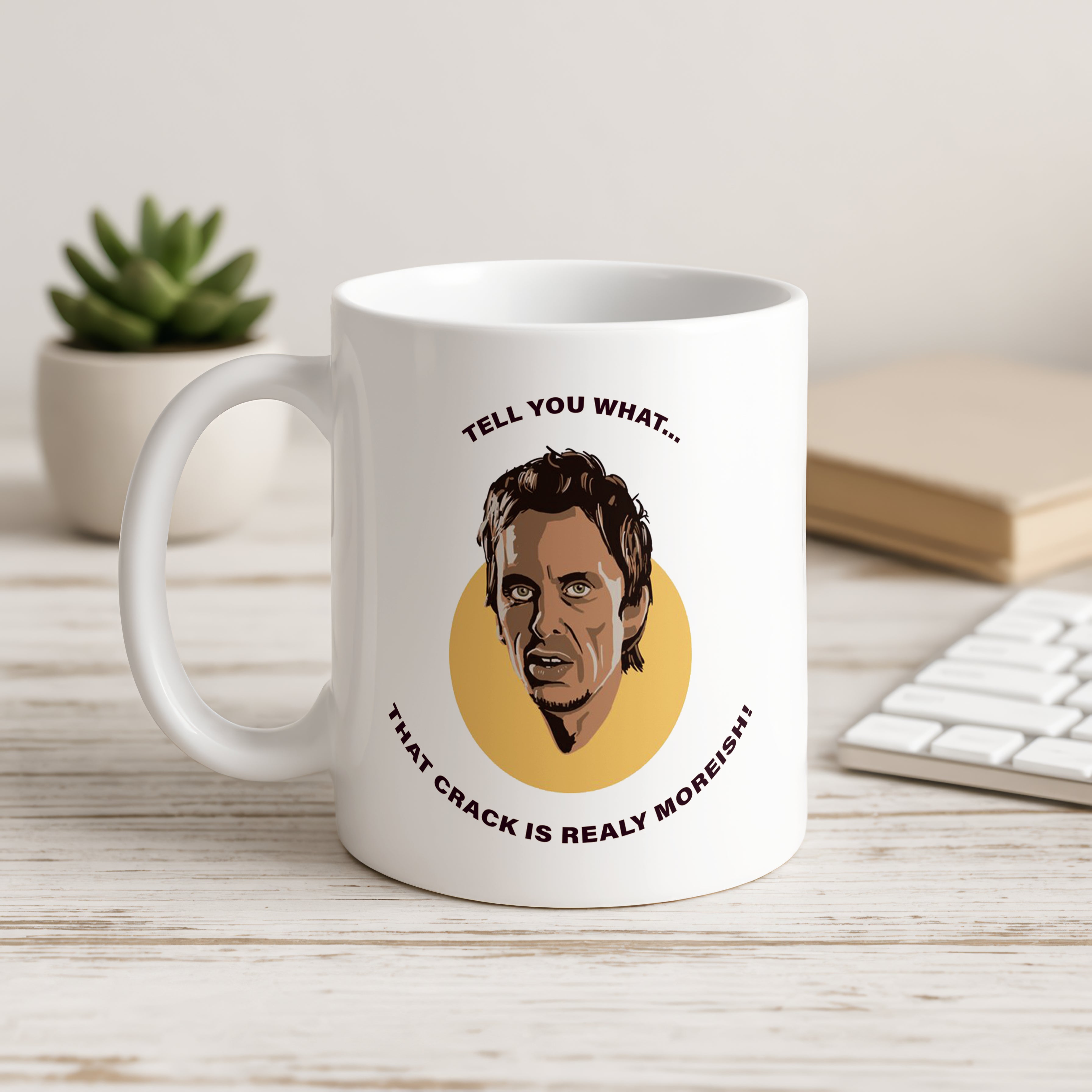 Peep Show Super Hans “That Crack Is Really Moreish” Mug