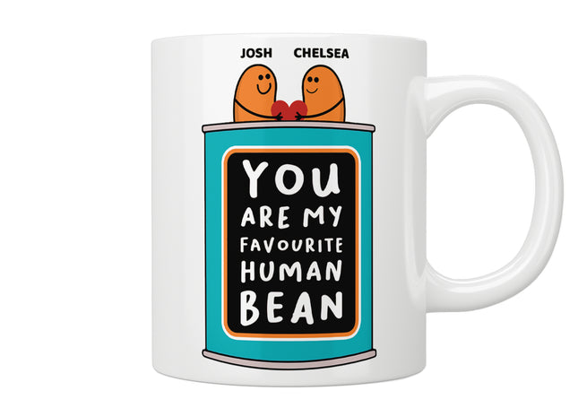 Personalised “You Are My Favourite Human Bean” Mug