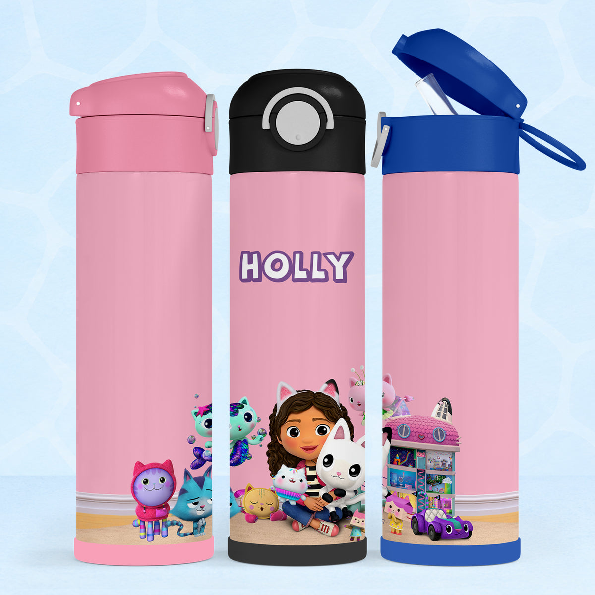 Personalised Gabby's Dollhouse Water Bottle