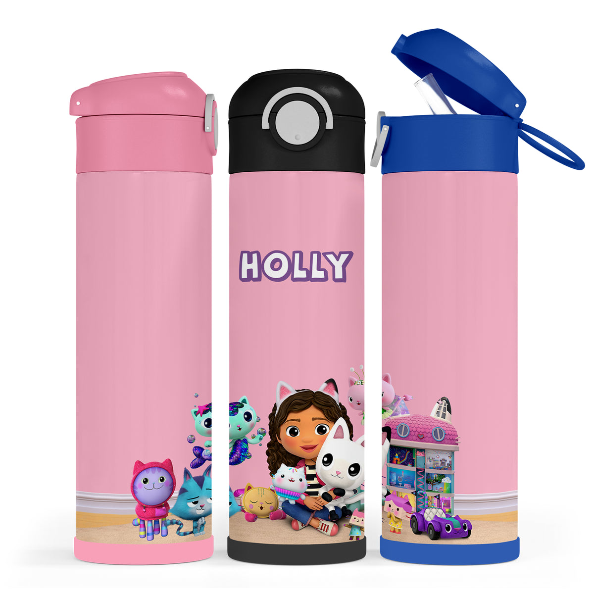 Personalised Gabby's Dollhouse Water Bottle