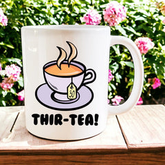 30th Birthday: Thir-tea! mug - Jazzy Giraffe Mug