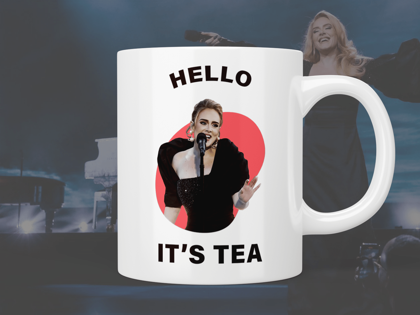 Adele hello it’s tea mug - Jazzy Giraffe Mug
