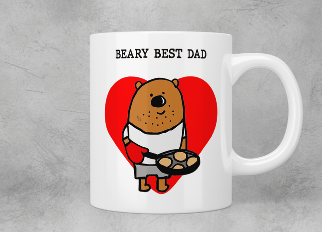 Beary best Dad mug - Jazzy Giraffe Mug