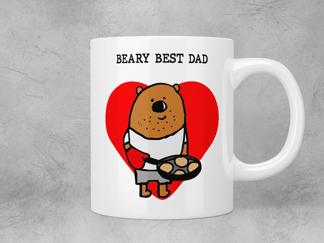 Beary best Dad mug - Jazzy Giraffe Mug