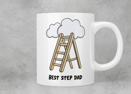 Best Step Dad ladder mug - Jazzy Giraffe Mug