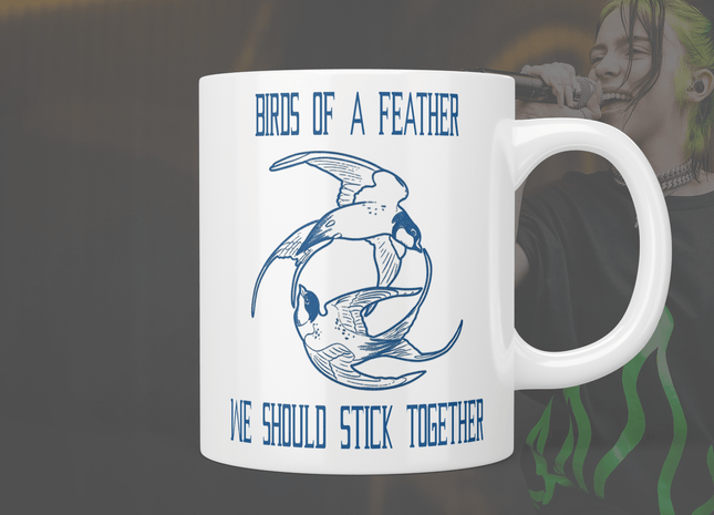 Billie Eilish 'birds of a feather'mug - Jazzy Giraffe Mug