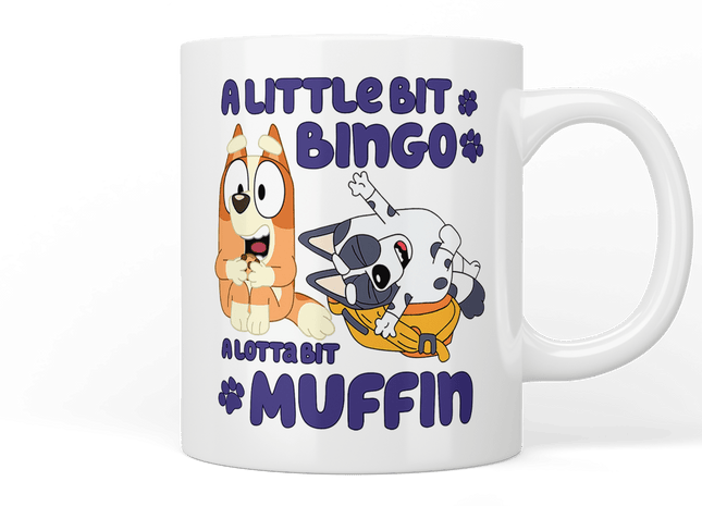 Bluey: A little bit Bingo, alotta bit Muffin mug - Jazzy Giraffe Mug