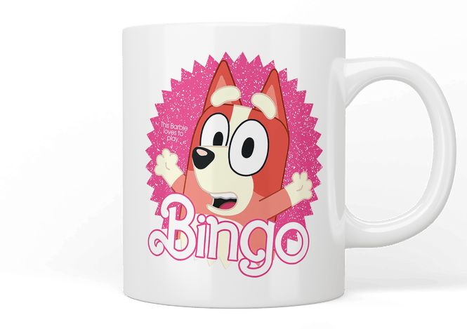 Bluey: Barbie inspired Bingo mug - Jazzy Giraffe Mug
