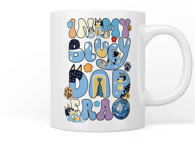 Bluey: In my Bluey Dad era mug - Jazzy Giraffe Mug