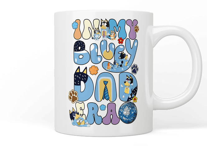 Bluey: In my Bluey Dad era mug - Jazzy Giraffe Mug