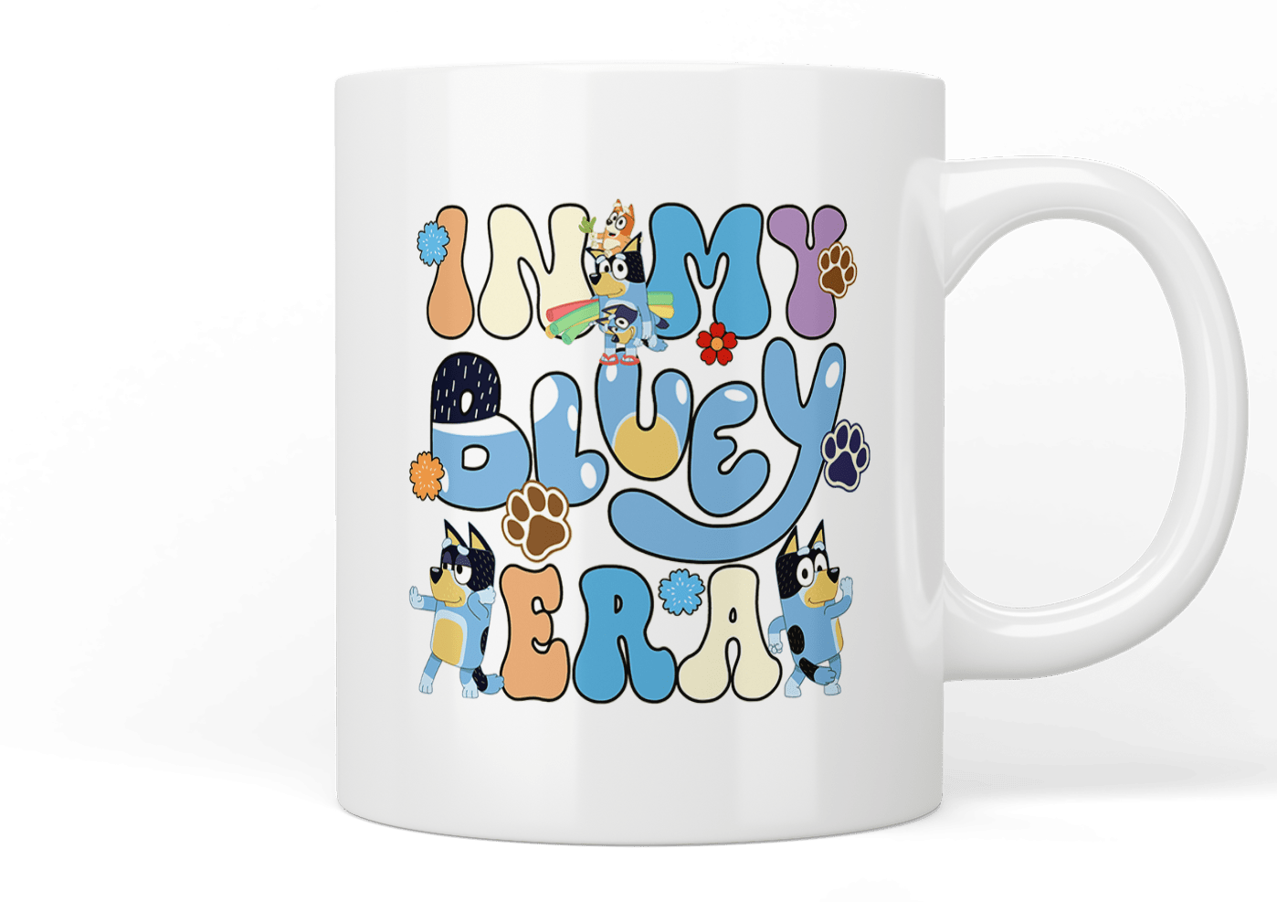 Bluey: In my Bluey era mug - Jazzy Giraffe Mug