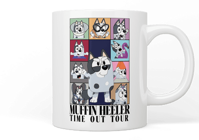 Bluey: Muffin Heeler - Time Out Tour mug - Jazzy Giraffe Mug