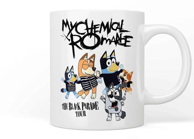 Bluey: My Chemical Romance mug - Jazzy Giraffe Mug