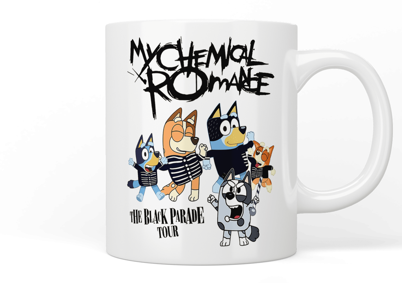 Bluey: My Chemical Romance mug - Jazzy Giraffe Mug