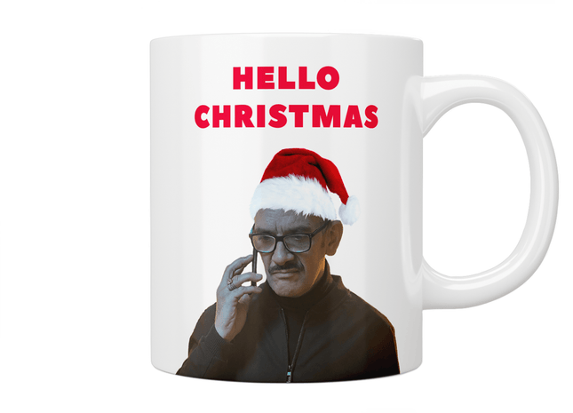 Brassic: Davey MacDonagh "Hello Christmas" Mug - Jazzy Giraffe Mug