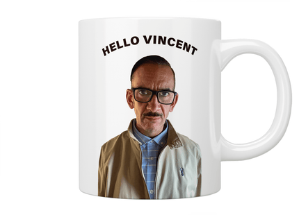 Brassic Davey MacDonagh “Hello Vincent” mug - Jazzy Giraffe Mug