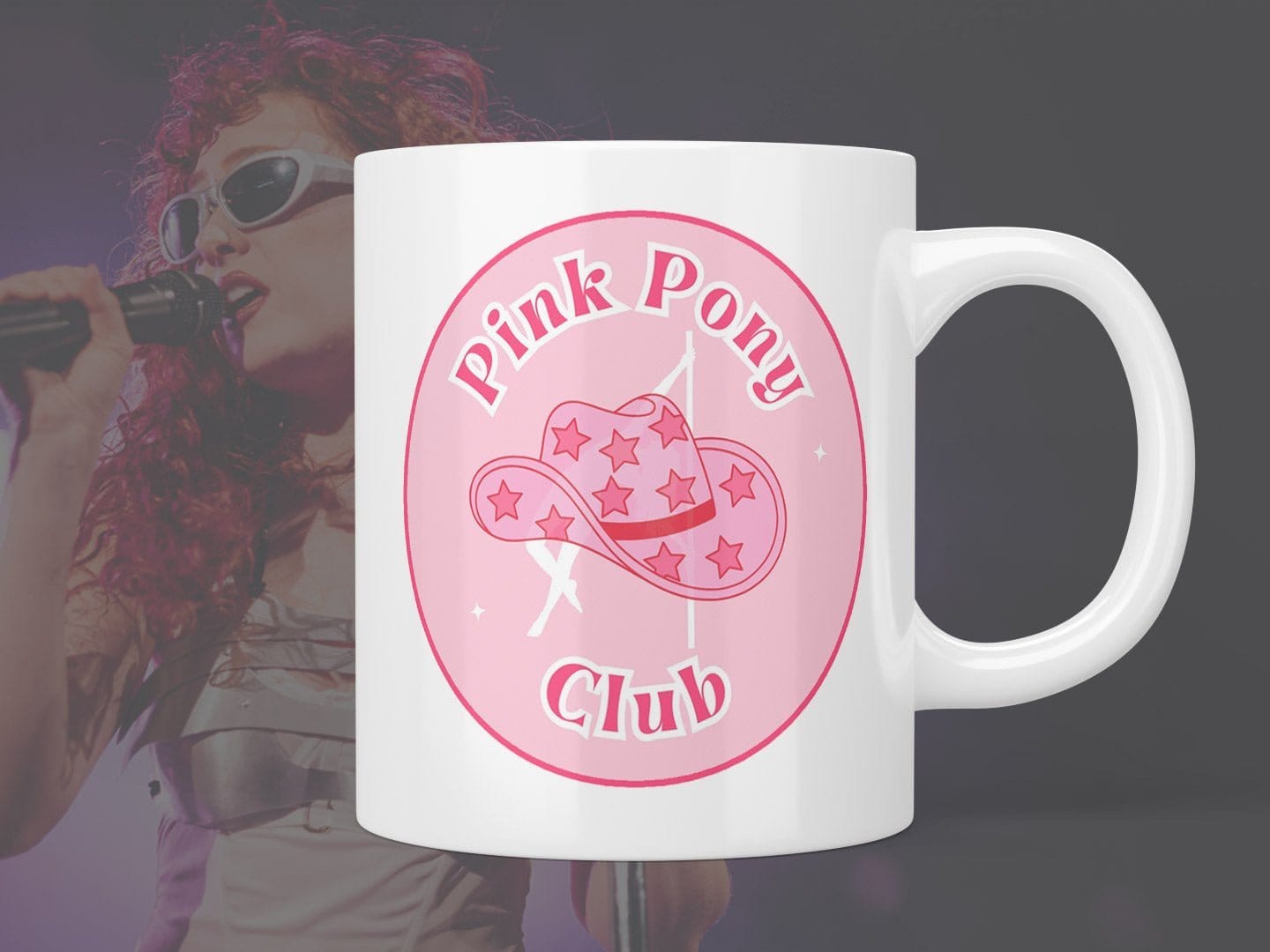 Chappell Roan: Pink pony club mug - Jazzy Giraffe Mug