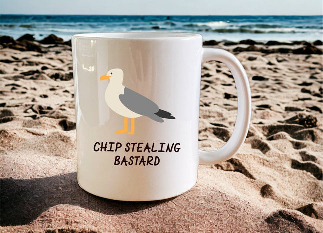Chip stealing bastard mug - Jazzy Giraffe Mug