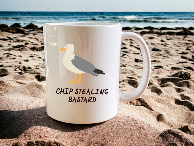 Chip stealing bastard mug - Jazzy Giraffe Mug