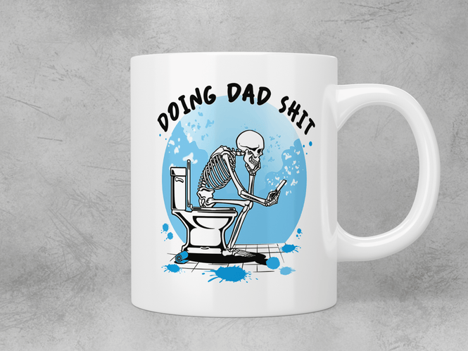 Doing Dad shit mug - Jazzy Giraffe Mug