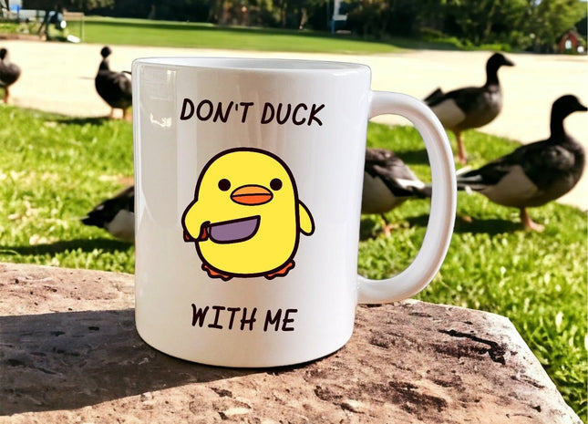 Don’t Duck With Me Mug - Jazzy Giraffe Mug