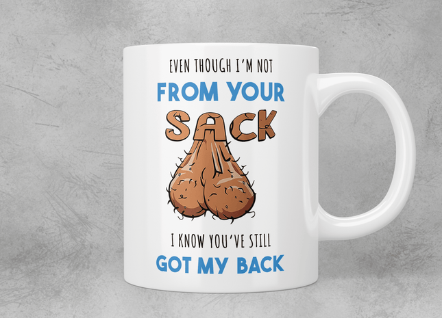 Even though I’m not from your sack, I know you’ve still got my back mug - Jazzy Giraffe Mug