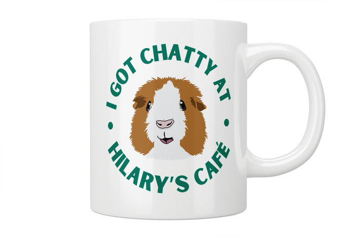 Fleabag: I Got Chatty At Hilary's Café Mug - Jazzy Giraffe Mug