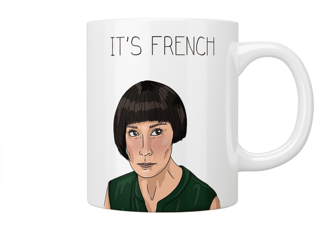 Fleabag: "It's French" Claire Mug - Jazzy Giraffe Mug