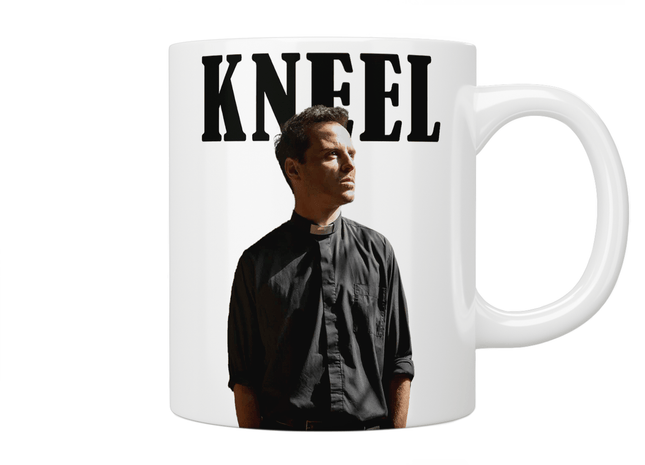 Fleabag: The Priest "Kneel" Mug - Jazzy Giraffe Mug