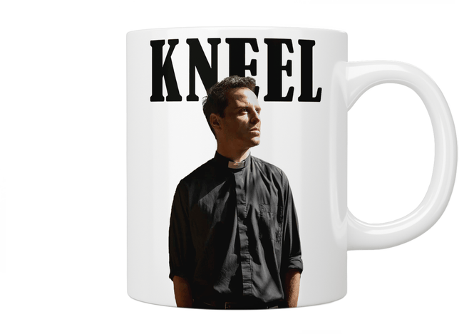 Fleabag: The Priest "Kneel" Mug - Jazzy Giraffe Mug