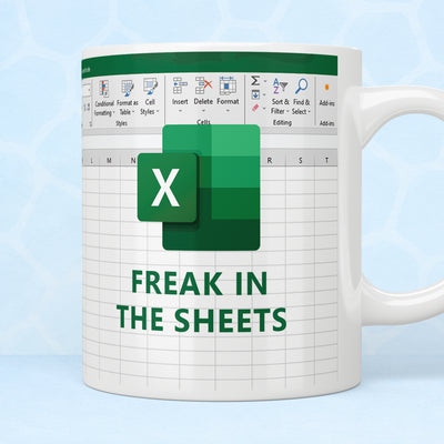 Excel Freak In The Sheets Mug