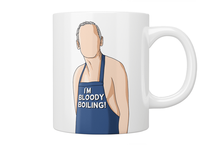 Friday Night Dinner “I’m Bloody Boiling” Mug - Jazzy Giraffe Mug