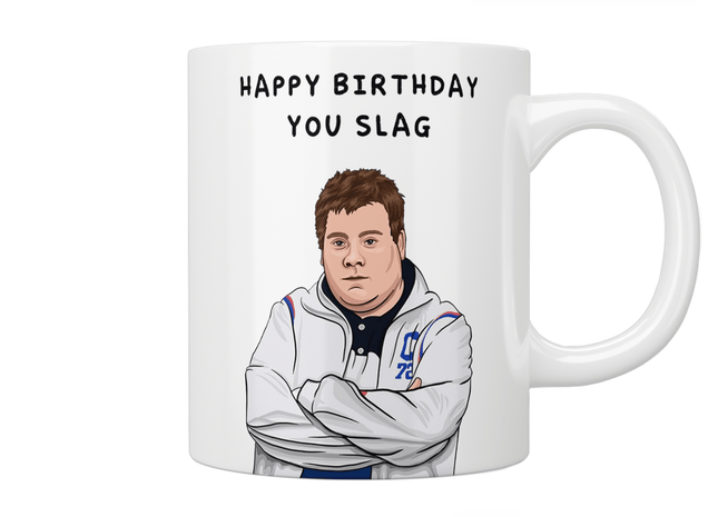Gavin And Stacey “Happy Birthday You Slag” Smithy Mug - Jazzy Giraffe Mug