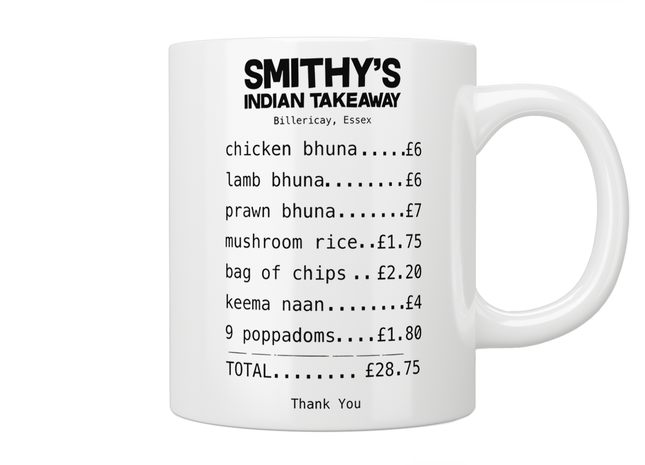 Gavin and Stacey Smithy’s takeaway order mug - Jazzy Giraffe Mug