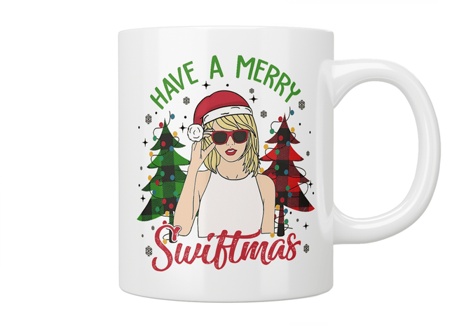 Have A Merry Swiftmas - Taylor Swift Christmas Mug - Jazzy Giraffe Mug